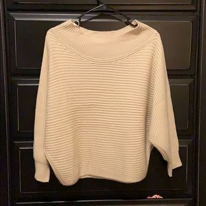 Cream cold/off the shoulder sweater